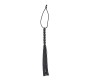 Latetobed Bdsm Line Silicone Flogger with 6 Beads Handle 26 cm Black