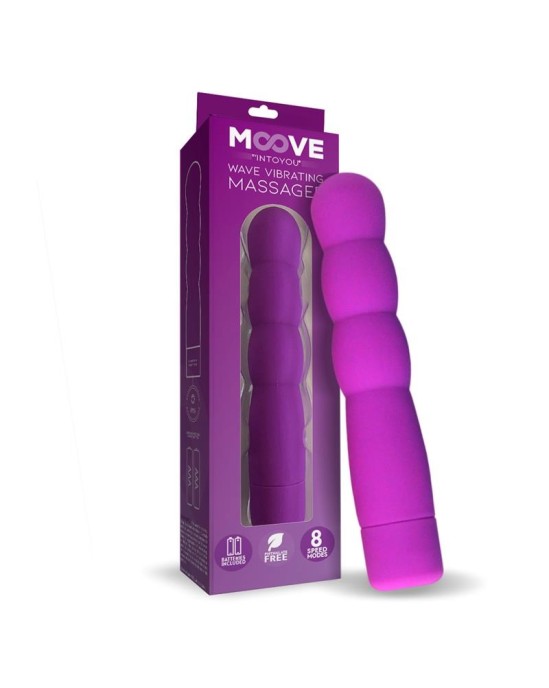 Moove Wave Vibrating Massager Purple