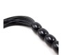 Latetobed Bdsm Line Silicone Flogger with 6 Beads Handle 26 cm Black