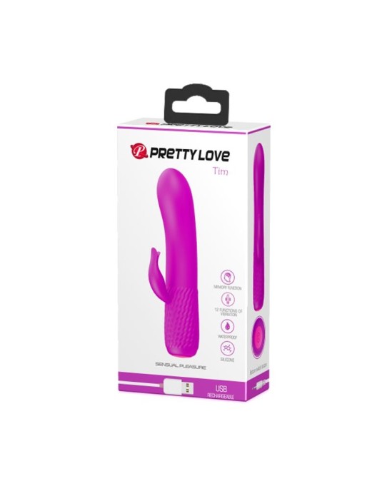 Prettylove Vibe Tim USB Silicone Purple