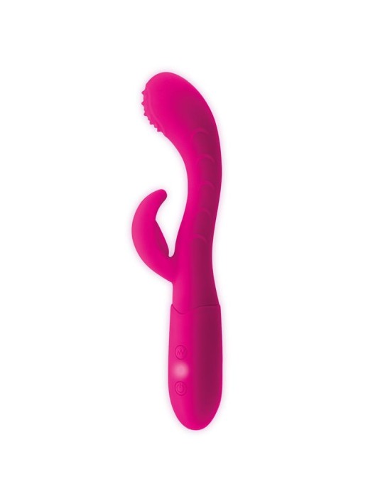 Goodies Cakey G-Spot and Rabbit Vibe USB Silicone Fuchsia