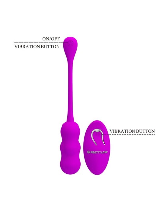 Prettylove Leshy Vibrating Egg ar tālvadības pulti USB