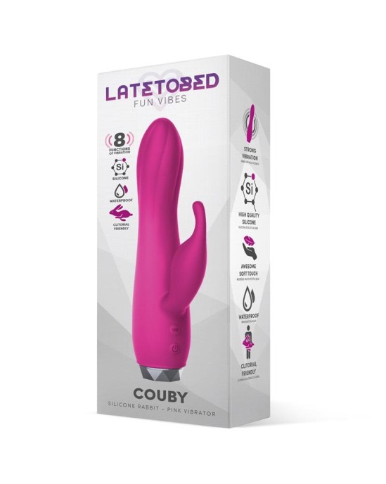 Latetobed Couby Silicone Rabbit Vibe Pink