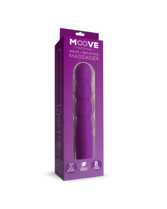 Moove Wave Vibrating Massager Purple