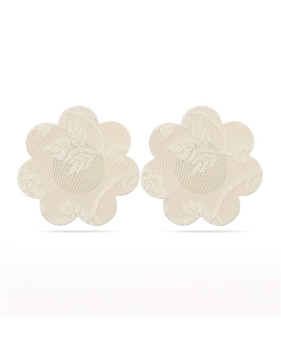 Lovetoy Pack Nipple Covers Flower and Heart Beige