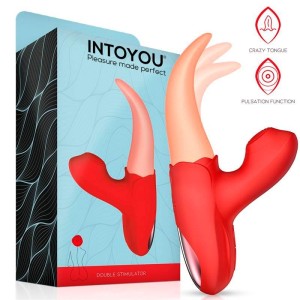 Intoyou Dubultais stimulators Trakā mēle un pulsācija