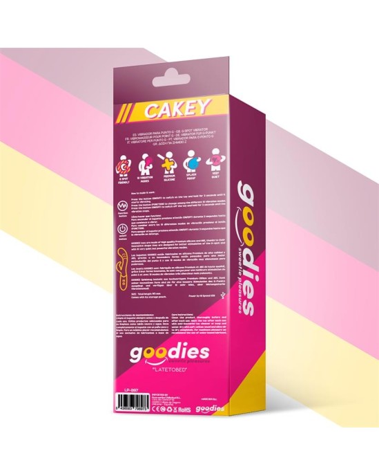 Goodies Cakey G-Spot and Rabbit Vibe USB Silicone Fuchsia