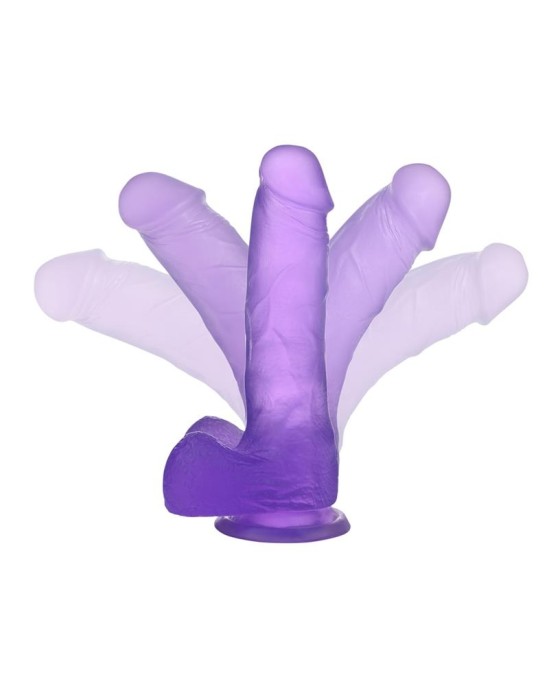 Lovetoy Dildo želejveida kniedes 7 violetas