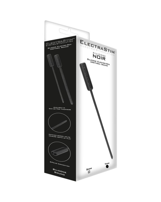 Electrastim Flexible Silicone Noir Probe 7 mm
