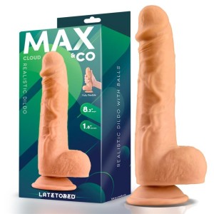 Max & Co Mākoņa reālistisks dildo ar sēkliniekiem 8.3 miesa