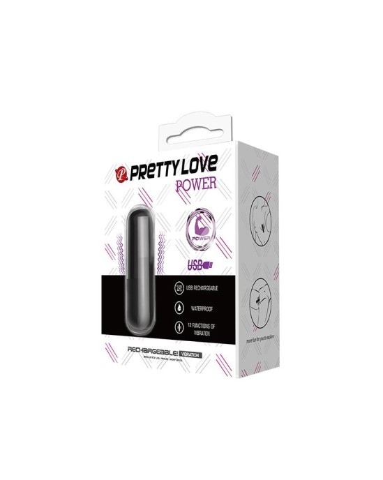 Prettylove Vibrating Bullet Power Silicone 6 x 1,8 cm