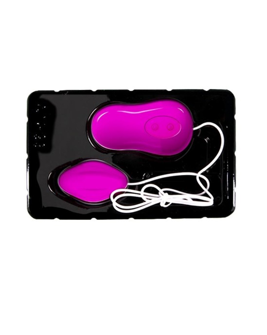 Prettylove Vibrating Egg Avery Pink and White