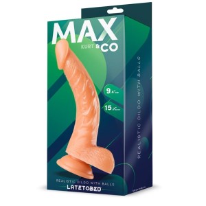 Max & Co Kurt Realistic Dildo with Testicles Flesh 9,4 - 24 cm