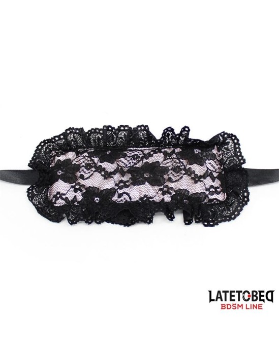 Latetobed Bdsm Line 2 Piece Set Lace lindfold and Handcuffs