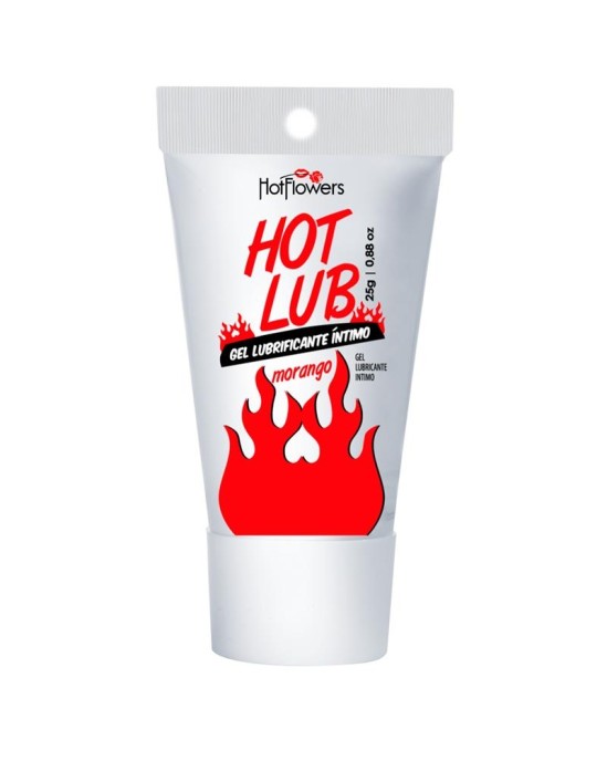 Hot Flowers Intimate lubricant Heat effect strawberry flavor.