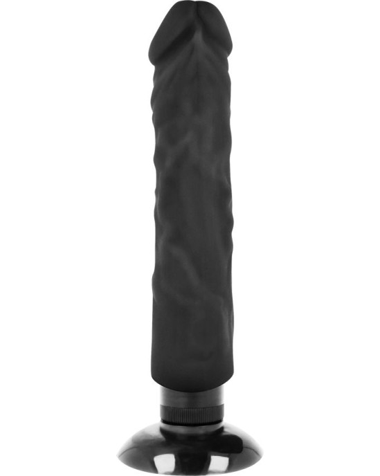 Basecock REALISTIC VIBRATOR 2-1 melns 20 CM