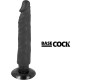 Basecock REALISTIC VIBRATOR 2-1 melns 20 CM