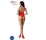 Passion Woman Bodystockings PASSION - BS094 RED BODYSTOCKING VIENS IZMĒRS