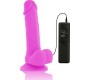 Diversia Elastīgs Vibrējošs Dildo 20,5 CM - violets