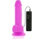 Diversia Elastīgs Vibrējošs Dildo 20,5 CM - violets