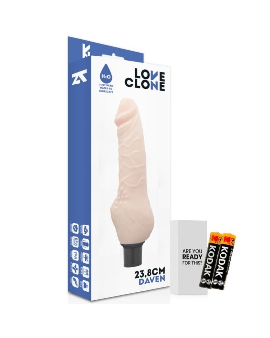 Loveclone DAVEN SELF LUBRICATION Dildo FLESH 23,8 СМ