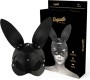 Coquette Accessories COQUETTE CHIC DESIRE - ВЕГАНСКАЯ КОЖАНАЯ МАСКА С ЗАЛИЧИМИ УШАМИ