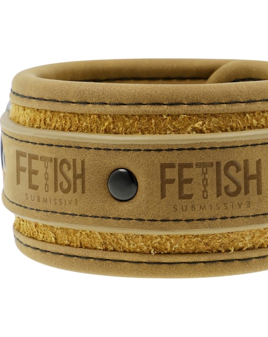 Fetish Submissive Origin FETISH SUBMISSIVE ORIGEN - VEGAN LEATHER HANDCUFFS WITH NEOPRENE LINING