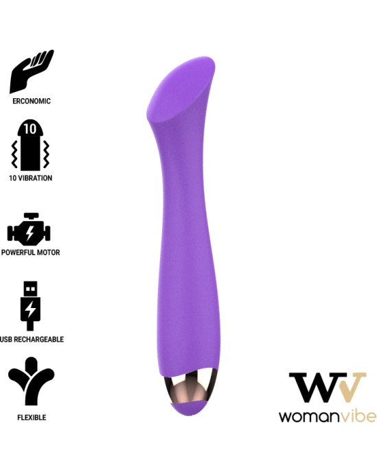 Womanvibe MANDY "K" POINT SILICONE RECHARGEABLE VIBRATOR