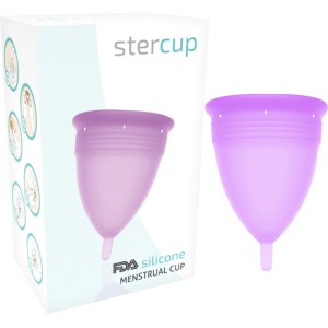 Stercup MENSTRUĀLĀS KAUZES IZMĒRS S PURPURA KRĀSA FDA SILIKONS