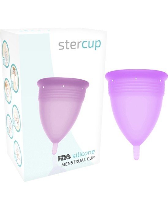 Stercup MENSTRUĀLĀS KAUZES IZMĒRS S PURPURA KRĀSA FDA SILIKONS