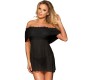 Subblime Dresses SHORT DRESS + THONG BLACK S/M