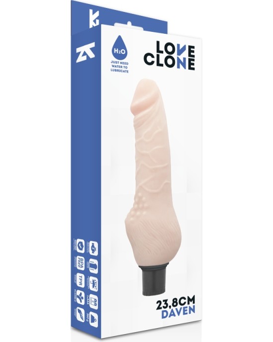 Loveclone DAVEN SELF LUBRICATION Dildo FLESH 23,8 СМ