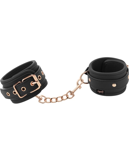 Coquette Fantasy COQUETTE CHIC DESIRE - FANTASY VEGAN LEATHER HANDCUFFS WITH NOPRENE LINING