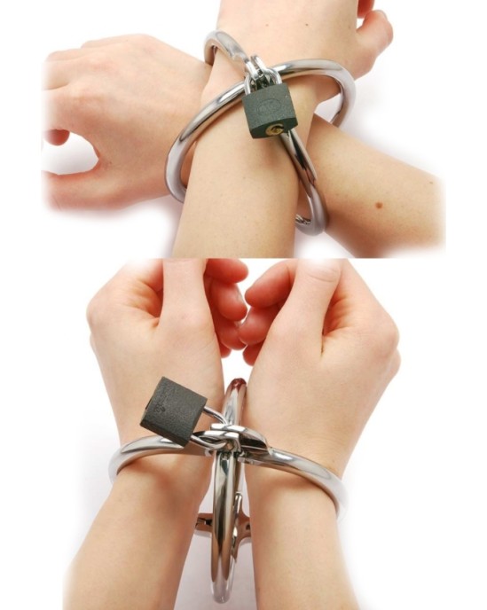 Metal Hard CRISS CROSS HAND RESTRAINT - STAINLESS STEEL