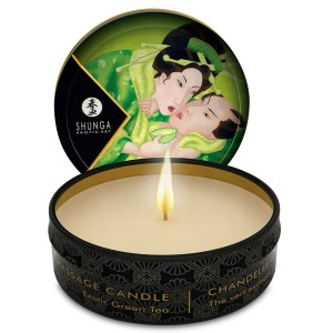 Shunga Candles СЮНГА - МАССАЖНАЯ СВЕЧА МИНИ-ЛАСКИ ПРИ СВЕЧАХ Т ЗЕЛЕНАЯ 30 МЛ