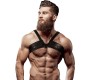 Fetish Submissive Attitude MEN'S BRIGADE ECO-LEATHER CHEST HARNESS