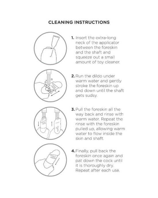 King Cock REALISTIC DILDO UNCUT FLESH 23 CM