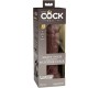 King Cock ELITE - REALISTIC SILICONE DILDO 20.3 CM BROWN