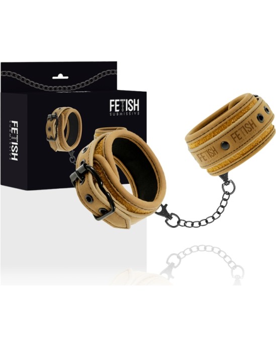 Fetish Submissive Origin FETISH SUBMISSIVE ORIGEN - VEGAN LEATHER HANDCUFFS WITH NEOPRENE LINING