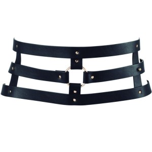 Bijoux Maze BIJOUX INDISCRETS MAZE WIDE BELT AND RESTRAINTS BLACK