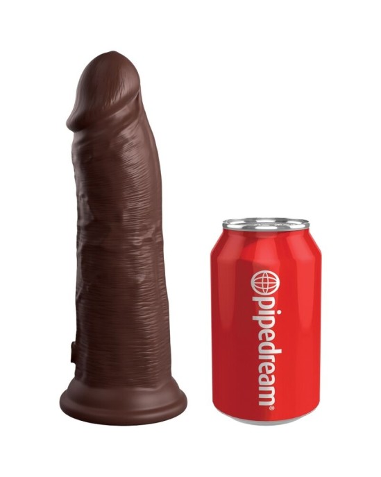 King Cock ELITE - REALISTIC SILICONE DILDO 20.3 CM BROWN