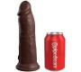 King Cock ELITE - REALISTIC SILICONE DILDO 20.3 CM BROWN