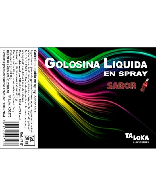 Taloka LIQUID Kolas konfektes Sprejs