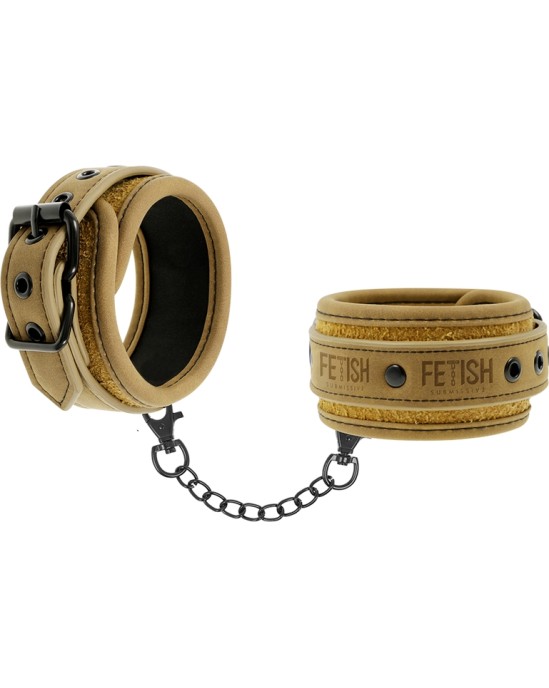 Fetish Submissive Origin FETISH SUBMISSIVE ORIGEN - VEGAN LEATHER HANDCUFFS WITH NEOPRENE LINING