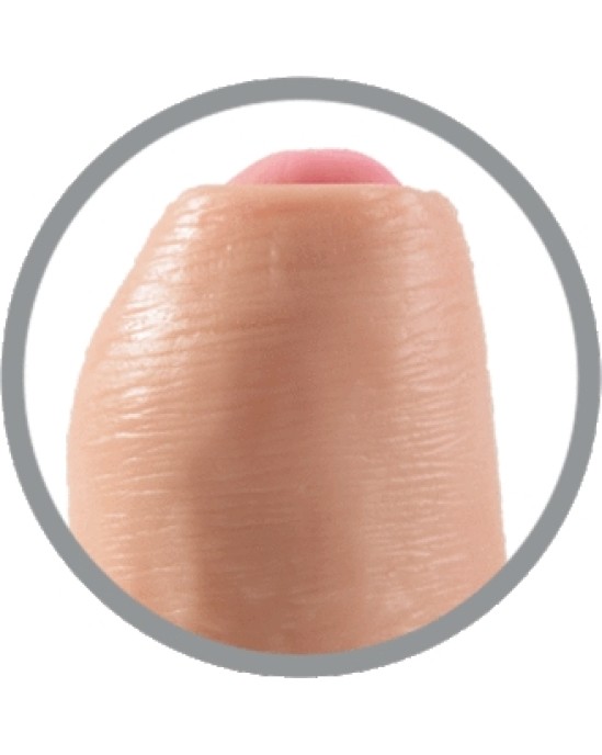 King Cock REALISTIC DILDO UNCUT FLESH 23 CM