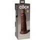 King Cock ELITE - REALISTIC SILICONE DILDO 20.3 CM BROWN