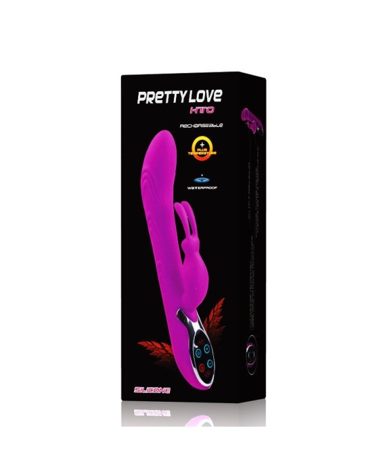 Pretty Love Vibrators ar klitora stimulātoru ar temperatūras maiņas funkciju