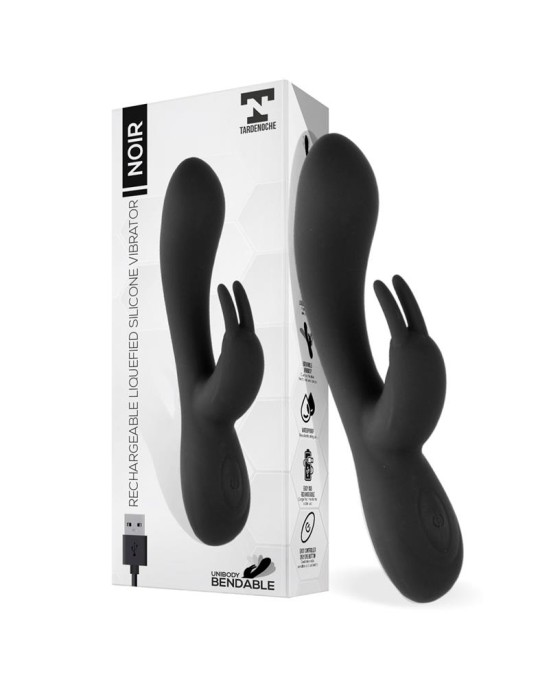 Tardenoche Noir Vibe Injected Liquid Silicone 2 Motors USB