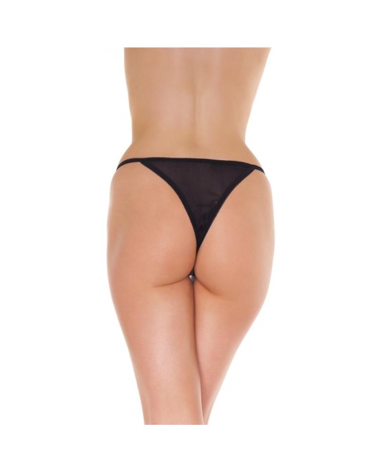 Amorable Rimba Open G-String Black One Size