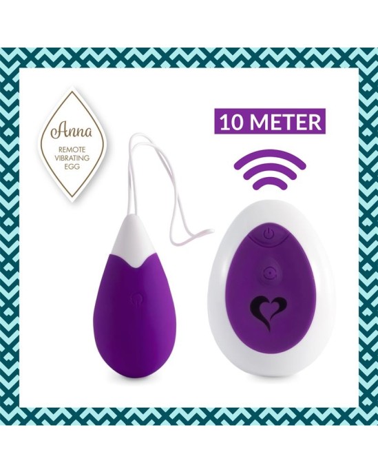 Feelztoys Anna Vibrating Egg Remote Deep Purple